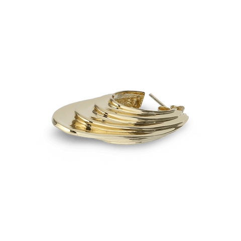 Jane Kønig, Sculpture earring, Forgyldt sølv