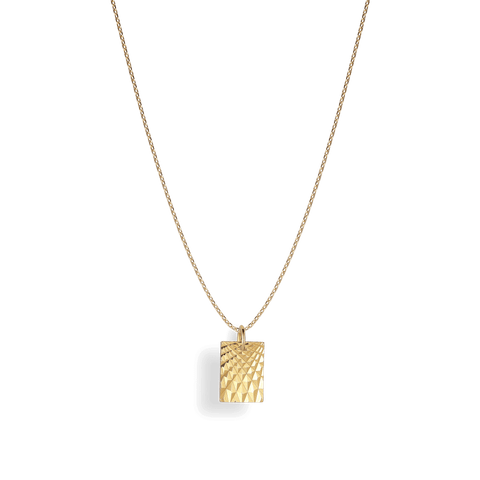 Jane Kønig Reflection square pendant, Forgyldt sølv