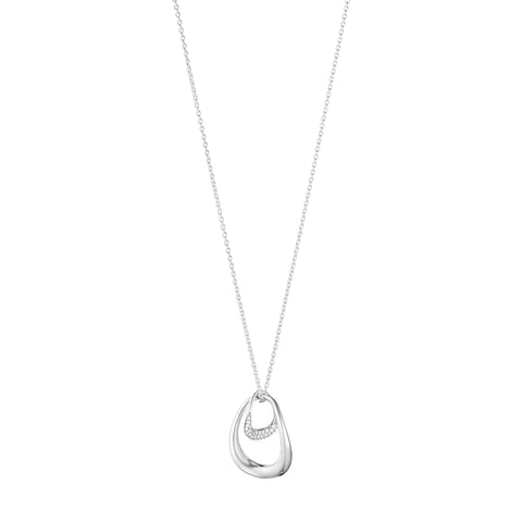 Georg Jensen Offspring halskæde m. stort vedhæng, sterlingsølv