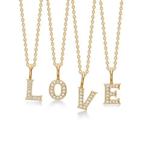 Mads Z. TENDER LOVE vedhæng, 14 kt. guld & 0,08 ct. W.SI