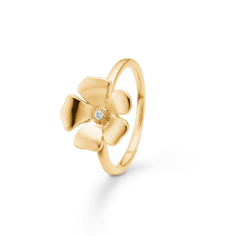 Mads Z. FLEUR ring, 14 kt. guld & 0,015 ct. W.SI