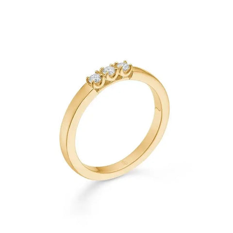 Mads Z. CROWN Alliance ring, 3 x 0,04ct brillant
