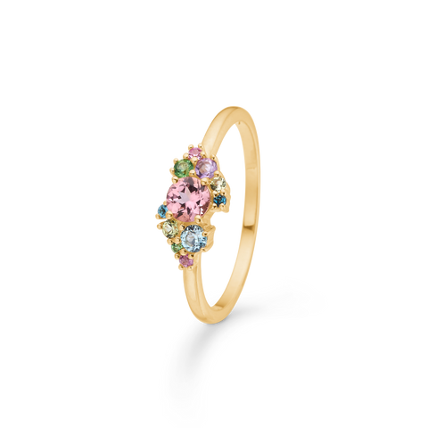 Mads Z. LITLLE PRINCESS ring, 14 kt. guld & pink turmalin