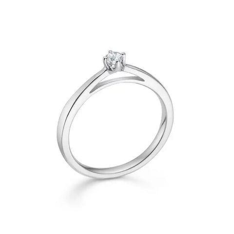 MADS Z | 1641609 | CROWN ring - 0,09ct brillant - hvidguld