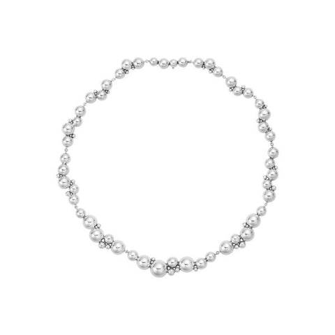 Georg Jensen Moonlight Grapes halskæde, oxideret sterlingsølv