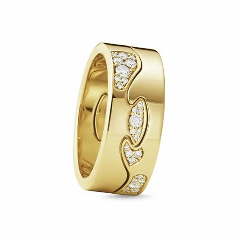 Georg Jensen | 20001059-20001060 | FUSION 2-delt ring - 18 kt. guld - AA/AB