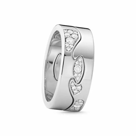 Georg Jensen | 20001062-20001063 | FUSION 2-delt ring - 18 kt. hvidguld - AA/AB