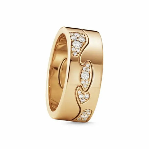 Georg Jensen | 20001065-20001066 | FUSION 2-delt ring - 18 kt. rosaguld - AA/AB