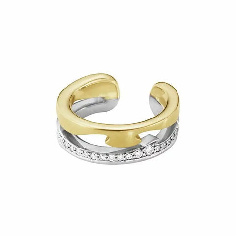 Georg Jensen | 20001100 | FUSION ear cuff - 18kt guld & hvidguld