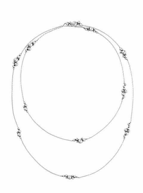 Georg Jensen Moonlight Grapes Sautoir halskæde, sterlingsølv