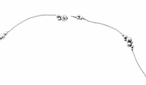 Georg Jensen Moonlight Grapes Sautoir halskæde, sterlingsølv