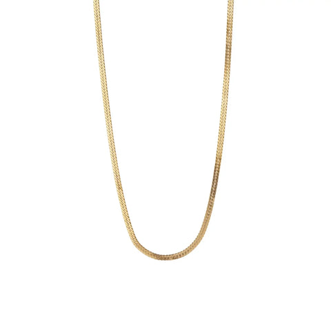 Stine A Short Snake Necklace, Forgyldt sølv