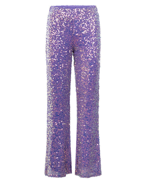 HUNKØN - Aya Sequin bukser, Purple