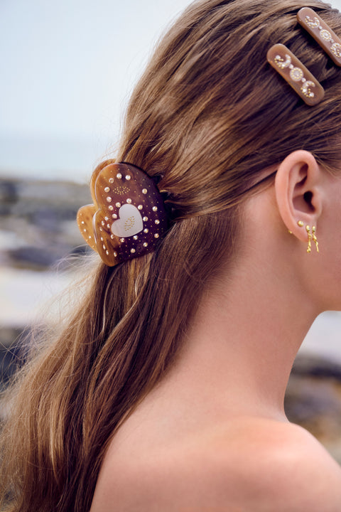 Maanesten Nayeli hårklemme, Mocha