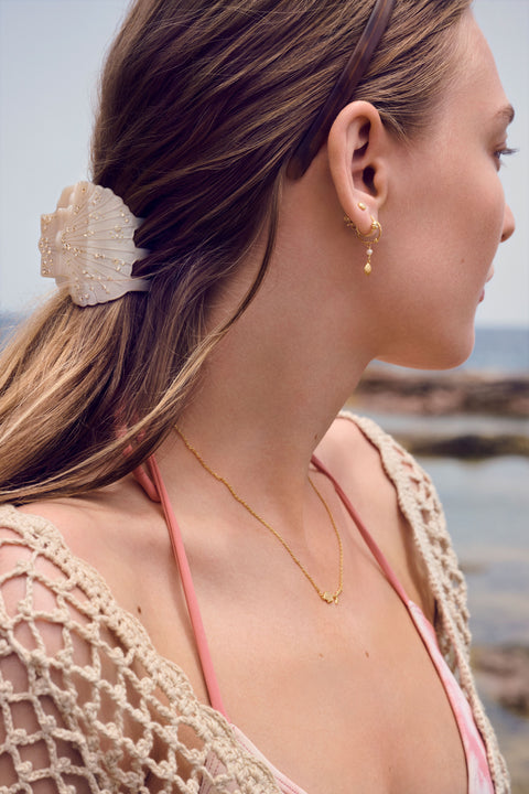 Maanesten Arista hårklemme, Oyster