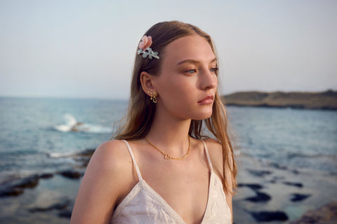 Maanesten Tela hårspænde, Blush