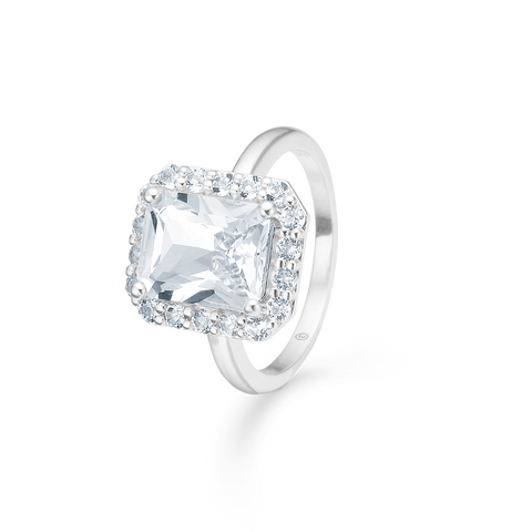 Mads Z. Celestial by Medina ring, sølv m. hvid topas