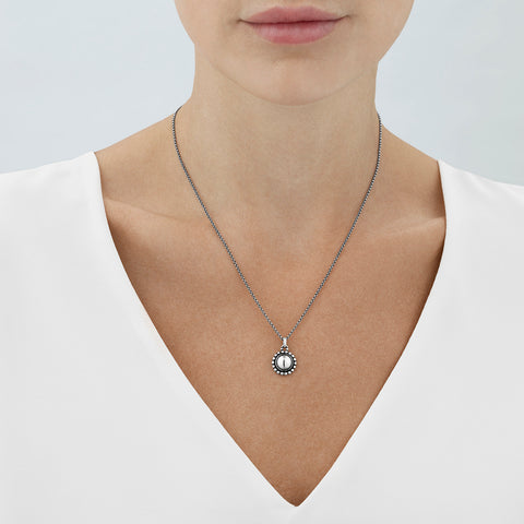 Georg Jensen Moonlight Blossom halskæde, sterlingsølv