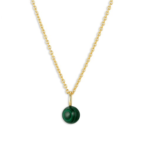 Jane Kønig Bermuda Malachite vedhæng, Forgyldt sølv