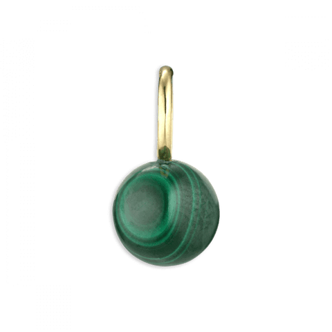 Jane Kønig Bermuda Malachite vedhæng, Forgyldt sølv