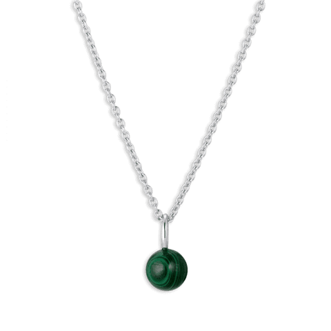 Jane Kønig Bermuda Malachite vedhæng, Sølv