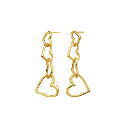 Maanesten Bonnie øreringe, Forgyldt sølv