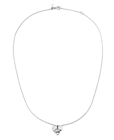 Smuk halskæde fra Maanesten beriget med det fineste hjerte, Cassandra.