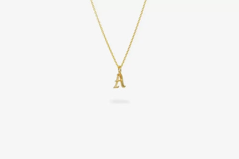IX STUDIOS | DMM0321-AGD | IX A Letter Charm vedhæng - forgyldt
