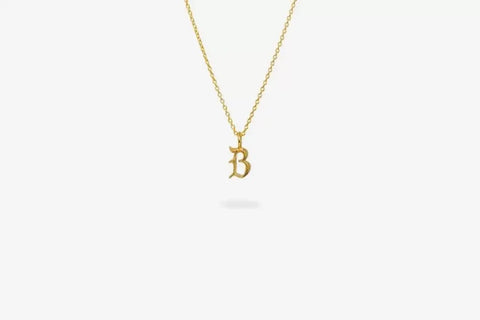 IX Letter Charm vedhæng - forgyldt