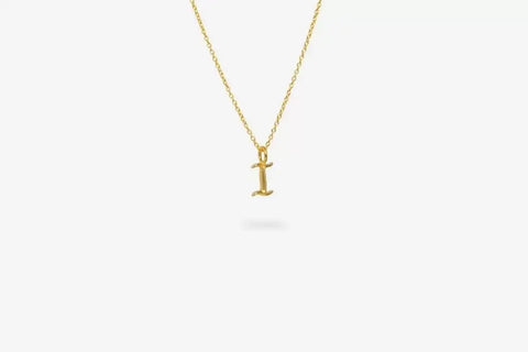 IX STUDIOS | DMM0321-IGD | IX I Letter Charm vedhæng - forgyldt