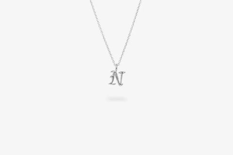 IX STUDIOS | DMM0321-NSL | IX N Letter Charm vedhæng - sølv