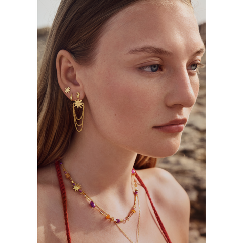 Maanesten Winnie halskæde, Forgyldt sølv