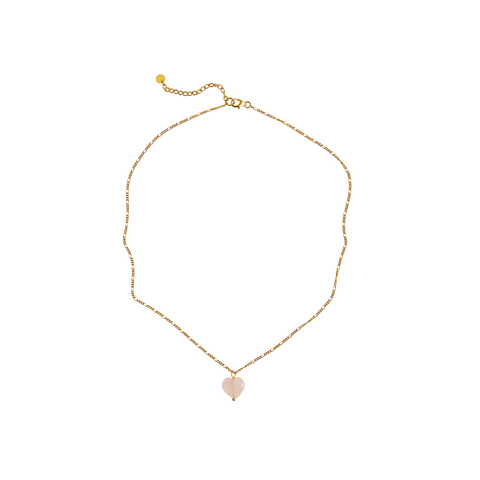 Stine A Amour halskæde, Rose Quartz