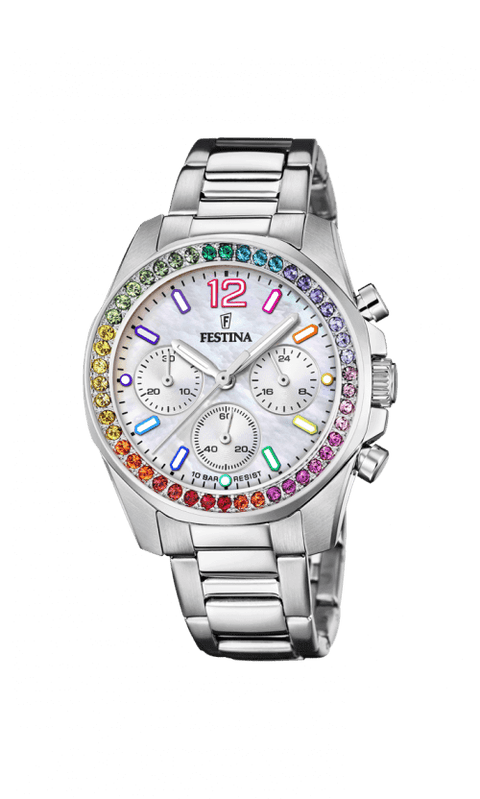 F20606/2 Festina Rainbow ur, Stål