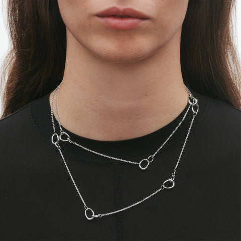 Georg Jensen Offspring Sautoir halskæde, sterlingsølv