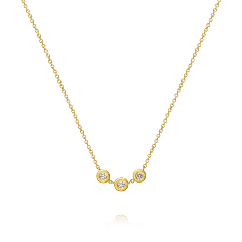 Dulong Glory Trio Halskæde, 0,12 ct