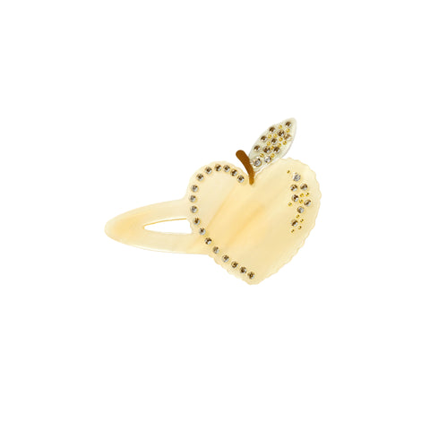 Maanesten Heart Apple hårspænde, Pear sorbet