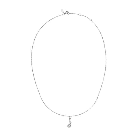 Maanesten Alphabet halskæde "J", Sølv