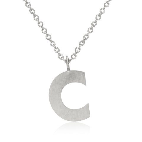 Dulong Letter halskæde - C, sølv