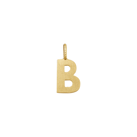 Dulong Letter vedhæng - B, lille guld