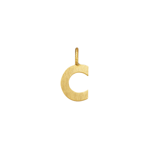 Dulong Letter vedhæng - C, lille guld