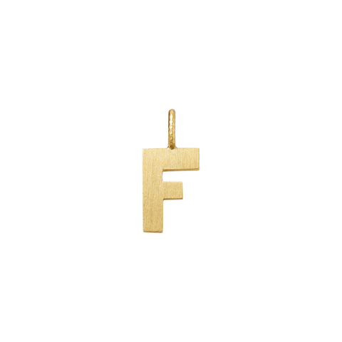 Dulong Letter vedhæng - F, lille guld