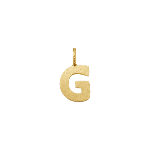 Dulong Letter vedhæng - G, lille guld