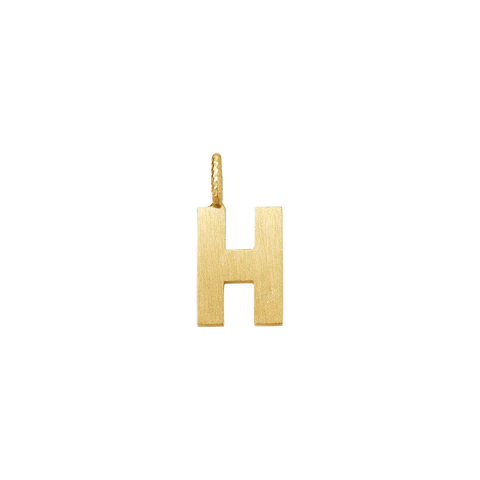 Dulong Letter vedhæng - H, lille guld