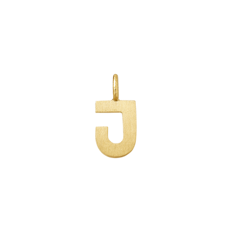 Dulong Letter vedhæng - J, lille guld