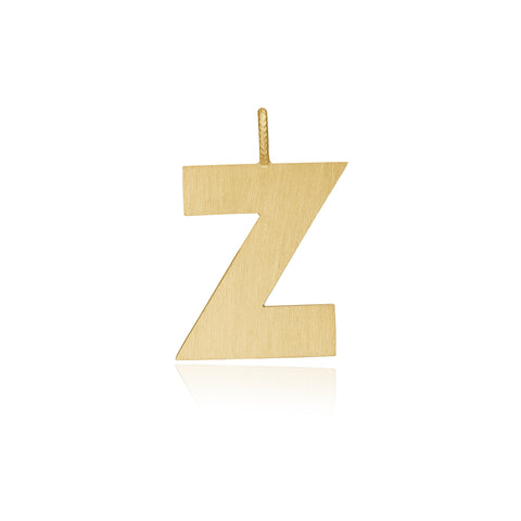 Dulong Letter vedhæng - Z, stor guld