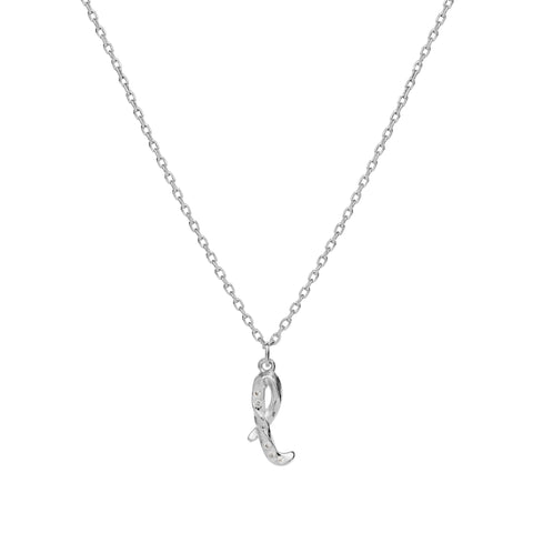 Maanesten Alphabet halskæde "L", Sølv