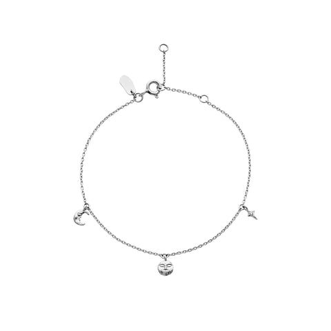 Lysander_bracelet_silver. Lysander armbånd i sølv fra Maanesten