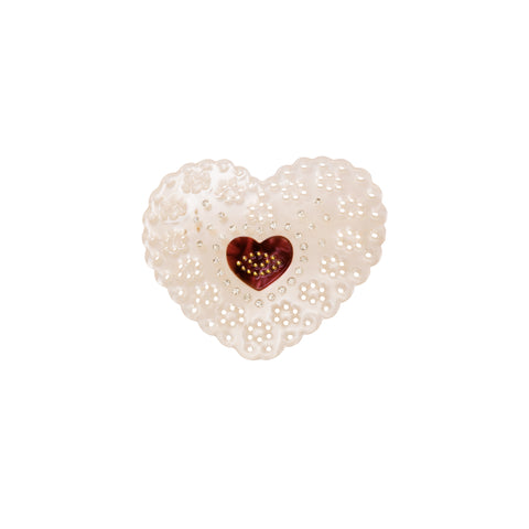 Moyo_beige_hairclip moyo hårspænde hjerte i beige med rhinsten fra maanesten