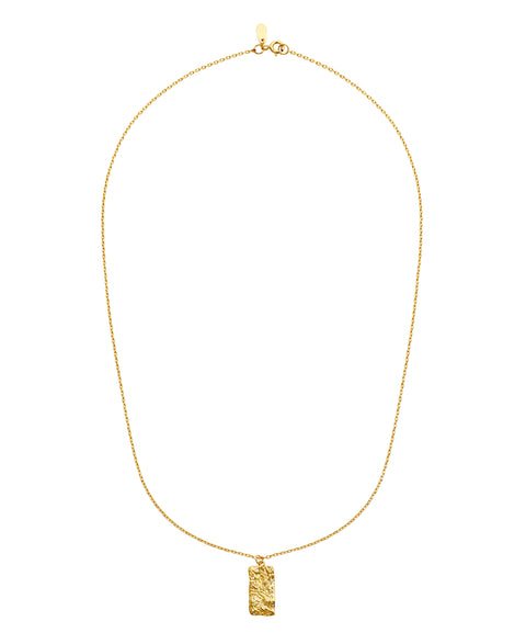 Maanesten Notabene halskæde, forgyldt sølv